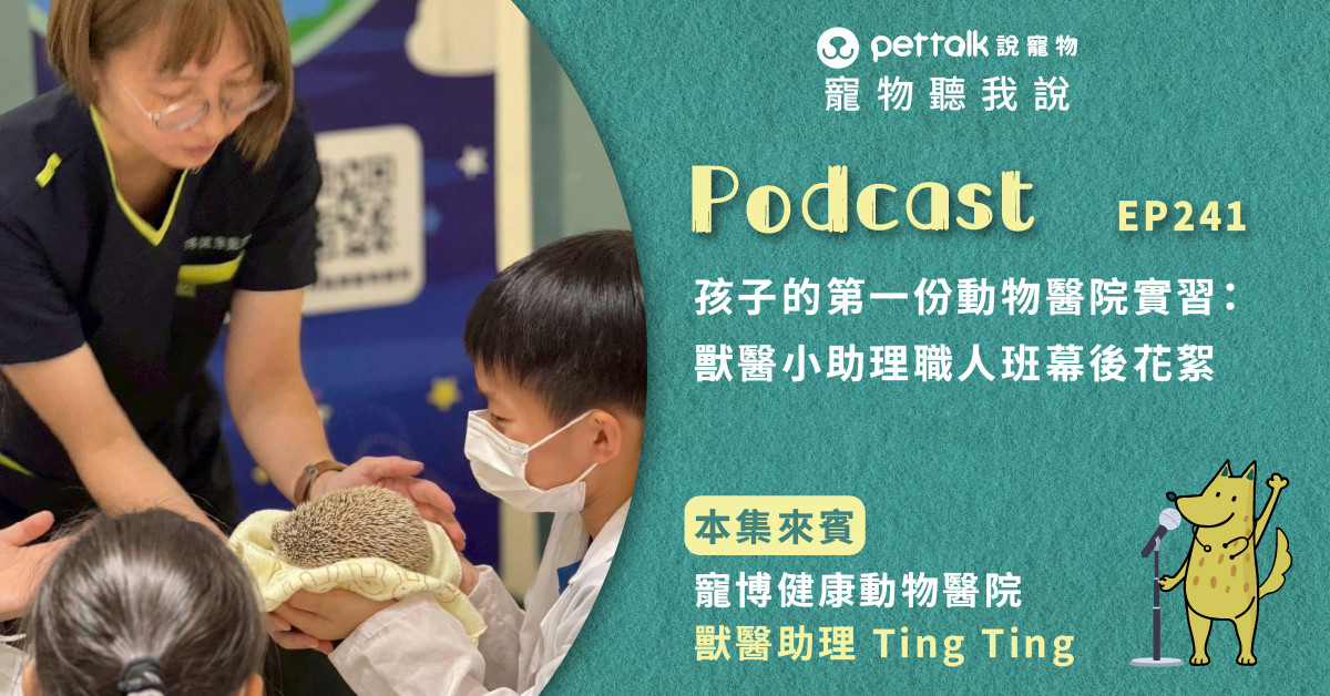 【寵物聽我說】EP241｜孩子的第一份動物醫院實習：獸醫小助理職人班幕後花絮｜專業獸醫助理—TingTing