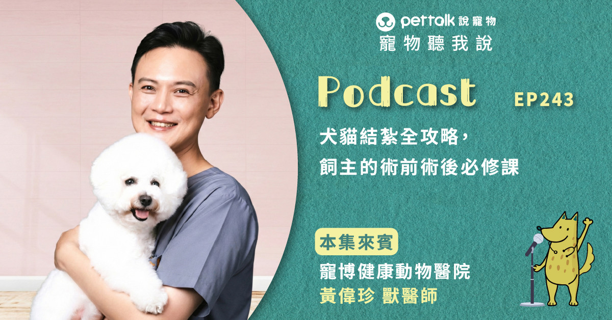 【寵物聽我說】EP243｜犬貓結紮全攻略，飼主的術前術後必修課｜專業獸醫—黃偉珍