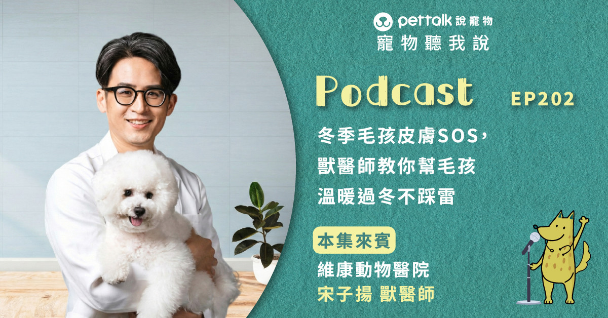 【寵物聽我說】EP202｜冬季毛孩皮膚SOS，獸醫師教你幫毛孩溫暖過冬不踩雷｜專業獸醫—宋子揚