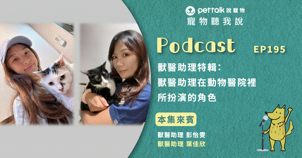 【寵物聽我說】EP195｜獸醫助理特輯：獸醫助理在動物醫院裡所扮演的角色｜獸醫助理—彭怡雯、葉佳欣