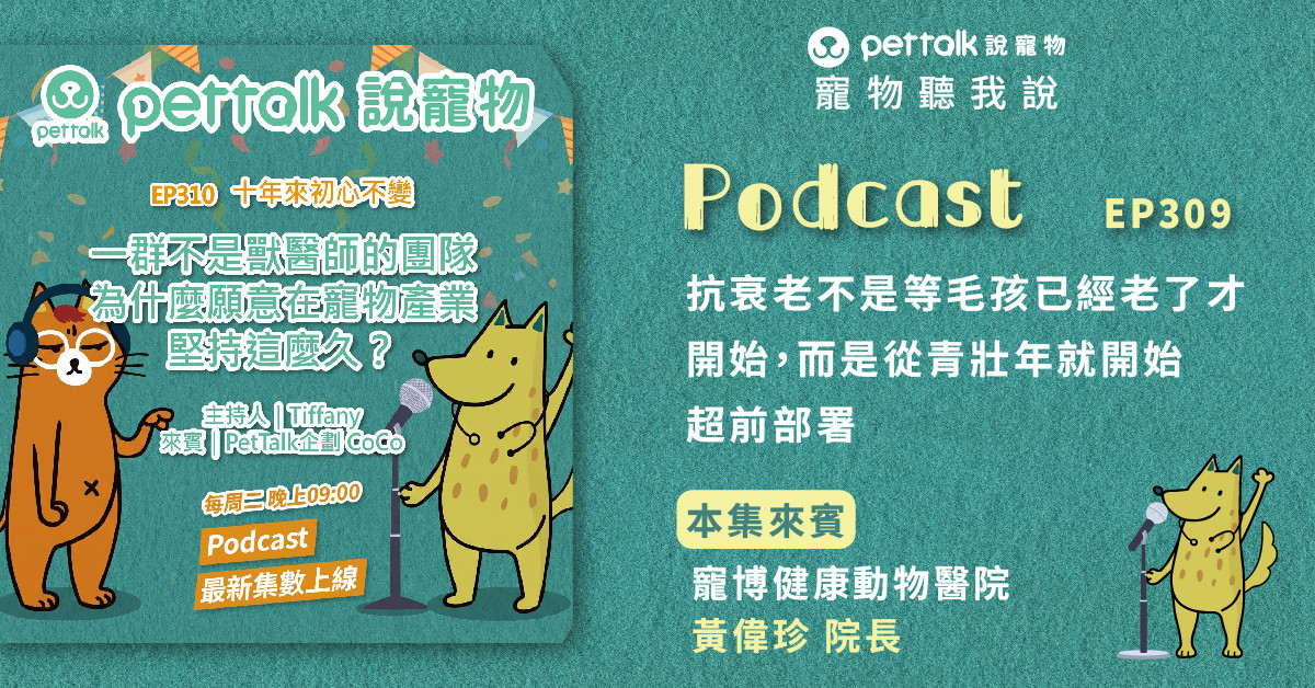 【寵物聽我說】EP310｜十年來初心不變，一群不是獸醫師的團隊，為什麼願意在寵物產業堅持這麼久？feat.CoCo／PetTalk企劃