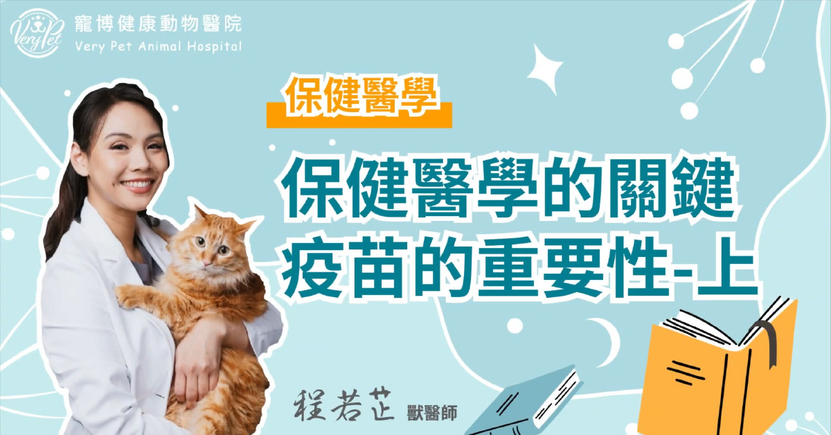 【毛孩健康小站】預防醫學的關鍵，犬貓疫苗懶人包大整理-上集｜程若芷獸醫師